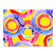 Blue And Pink Dream Double Sided Flano Blanket (mini)  by DanaeStudio