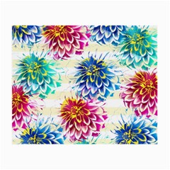 Colorful Dahlias Small Glasses Cloth (2-side) by DanaeStudio