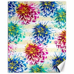 Colorful Dahlias Canvas 11  X 14   by DanaeStudio