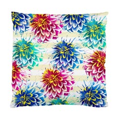 Colorful Dahlias Standard Cushion Case (two Sides) by DanaeStudio