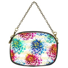 Colorful Dahlias Chain Purses (two Sides)  by DanaeStudio