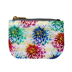 Colorful Dahlias Mini Coin Purses by DanaeStudio