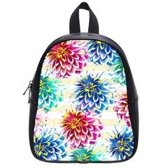 Colorful Dahlias School Bags (small)  by DanaeStudio