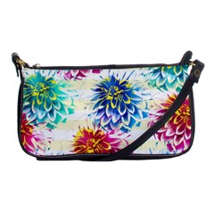 Colorful Dahlias Shoulder Clutch Bags by DanaeStudio