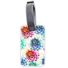 Colorful Dahlias Luggage Tags (two Sides) by DanaeStudio