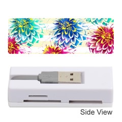 Colorful Dahlias Memory Card Reader (stick)  by DanaeStudio