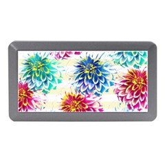 Colorful Dahlias Memory Card Reader (mini) by DanaeStudio