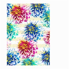 Colorful Dahlias Small Garden Flag (two Sides) by DanaeStudio