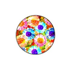 Colorful Daisy Garden Hat Clip Ball Marker (10 Pack) by DanaeStudio