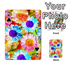 Colorful Daisy Garden Playing Cards 54 Designs 