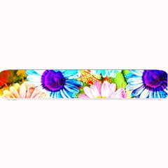 Colorful Daisy Garden Small Bar Mats by DanaeStudio