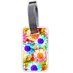 Colorful Daisy Garden Luggage Tags (one Side) 