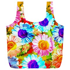 Colorful Daisy Garden Full Print Recycle Bags (l)  by DanaeStudio