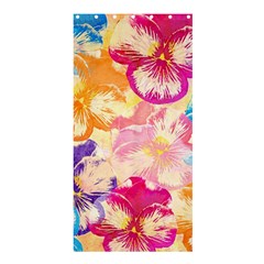 Colorful Pansies Field Shower Curtain 36  X 72  (stall)  by DanaeStudio