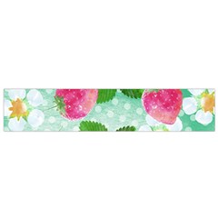 Cute Strawberries Pattern Flano Scarf (small)