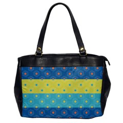 Hexagon And Stripes Pattern Office Handbags by DanaeStudio