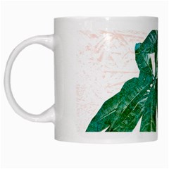 Pachira Leaves  White Mugs by DanaeStudio