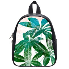 Pachira Leaves  School Bags (small)  by DanaeStudio