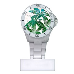 Pachira Leaves  Plastic Nurses Watch by DanaeStudio