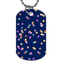 Playful Confetti Dog Tag (one Side)