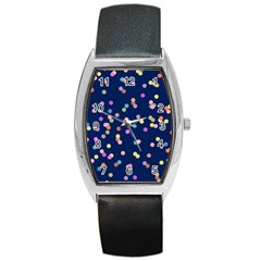 Playful Confetti Barrel Style Metal Watch