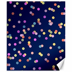 Playful Confetti Canvas 8  X 10 