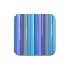 Provence Fields Lavender Pattern Rubber Coaster (square)  by DanaeStudio