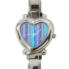 Provence Fields Lavender Pattern Heart Italian Charm Watch by DanaeStudio