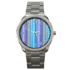 Provence Fields Lavender Pattern Sport Metal Watch by DanaeStudio