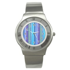 Provence Fields Lavender Pattern Stainless Steel Watch by DanaeStudio