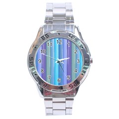 Provence Fields Lavender Pattern Stainless Steel Analogue Watch by DanaeStudio