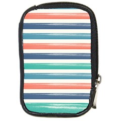 Summer Mood Striped Pattern Compact Camera Cases by DanaeStudio