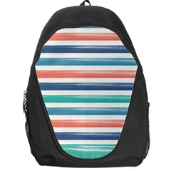 Summer Mood Striped Pattern Backpack Bag by DanaeStudio