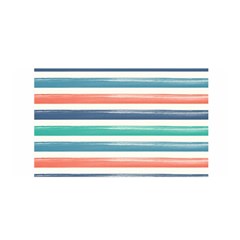 Summer Mood Striped Pattern Satin Wrap by DanaeStudio