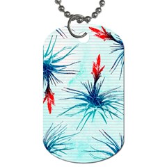 Tillansia Flowers Pattern Dog Tag (one Side) by DanaeStudio