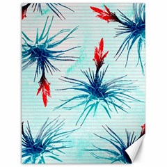 Tillansia Flowers Pattern Canvas 12  X 16   by DanaeStudio