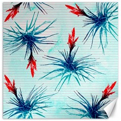 Tillansia Flowers Pattern Canvas 20  X 20  