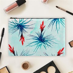 Tillansia Flowers Pattern Cosmetic Bag (large)  by DanaeStudio