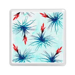 Tillansia Flowers Pattern Memory Card Reader (square)  by DanaeStudio