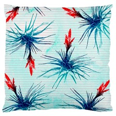 Tillansia Flowers Pattern Large Flano Cushion Case (two Sides) by DanaeStudio