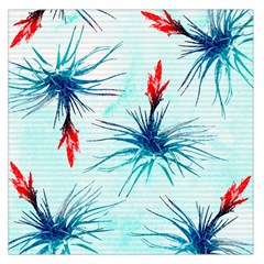 Tillansia Flowers Pattern Large Satin Scarf (square) by DanaeStudio