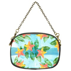 Tropical Starfruit Pattern Chain Purses (one Side)  by DanaeStudio