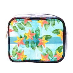 Tropical Starfruit Pattern Mini Toiletries Bags by DanaeStudio