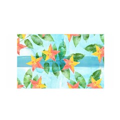 Tropical Starfruit Pattern Satin Wrap by DanaeStudio