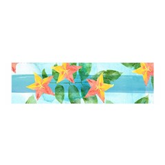 Tropical Starfruit Pattern Satin Scarf (oblong) by DanaeStudio