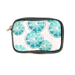 Turquoise Citrus And Dots Coin Purse