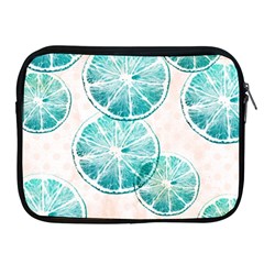 Turquoise Citrus And Dots Apple Ipad 2/3/4 Zipper Cases by DanaeStudio