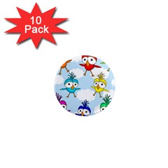 Cute colorful birds  1  Mini Magnet (10 pack) 