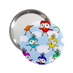 Cute Colorful Birds  2 25  Handbag Mirrors by Valentinaart