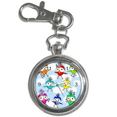 Cute colorful birds  Key Chain Watches